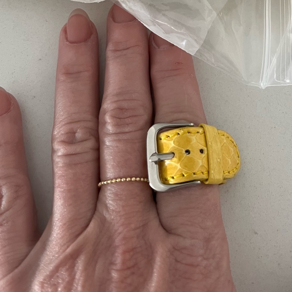 RK New York Python Ring Yellow adjustable